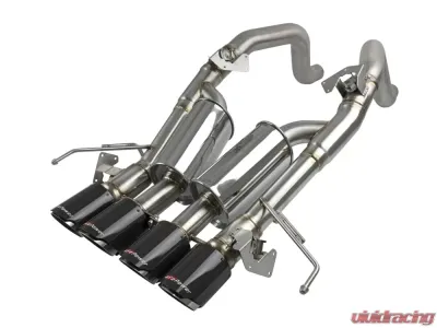 aFe Power Mach Force-Xp Axle-Back Exhaust System w/ Carbon Fiber Tips Chevrolet Corvette C7 V8 6.2L 2014-2019 - 49-34056-1C