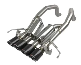 aFe Power Mach Force-XP Axle-Back Exhaust System w/ Carbon Fiber Tips Chevrolet Corvette Z06 C7 V8 6.2L 2015-2019