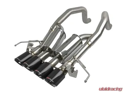 aFe Power Mach Force-XP Axle-Back Exhaust System w/ Carbon Fiber Tips Chevrolet Corvette Z06 C7 V8 6.2L 2015-2019 - 49-34082-1C
