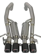 aFe Power Mach Force-XP Axle-Back Exhaust System w/ Carbon Fiber Tips Chevrolet Corvette Z06 C7 V8 6.2L 2015-2019                                     - 49-34082-1C - Image 2