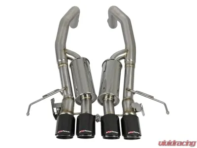aFe Power Mach Force-XP Axle-Back Exhaust System w/ Carbon Fiber Tips Chevrolet Corvette Z06 C7 V8 6.2L 2015-2019 - 49-34082-1C