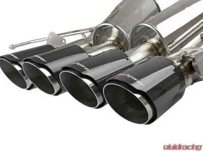 aFe Power Mach Force-XP Axle-Back Exhaust System w/ Carbon Fiber Tips Chevrolet Corvette Z06 C7 V8 6.2L 2015-2019 - 49-34082-1C
