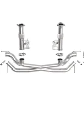 aFe Power Mach Force-XP 304 Stainless Steel Catback Exhaust without Muffler with Black Tips No NPP Chevrolet Corvette C8 8-6.2L 2020-2024                                     - 49-34127NM-B - Image 2