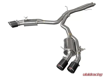 aFe Power Mach Force-XP Stainless Axle-Back Exhaust System w/ Carbon Fiber Tips Audi RS5 V6 2.9L 2018-2020 - 49-36427-C