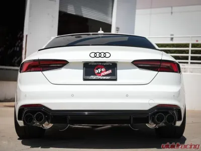 aFe Power Mach Force-XP Stainless Axle-Back Exhaust System w/ Carbon Fiber Tips Audi RS5 V6 2.9L 2018-2020 - 49-36427-C