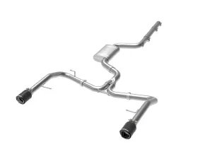 aFe Power Mach Force-XP Stainless Catback Exhaust System w/ Carbon Fiber Tips Volkswagen Jetta GLI L4 2.0L 2019-2020