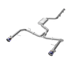 aFe Power Mach Force-XP Stainless Catback Exhaust System w/ Blue Flame Tips Volkswagen Jetta GLI L4 2.0L 2019-2020