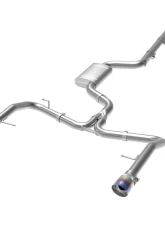 aFe Power Mach Force-XP Stainless Catback Exhaust System w/ Blue Flame Tips Volkswagen Jetta GLI L4 2.0L 2019-2020                                     - 49-36432-L - Image 8