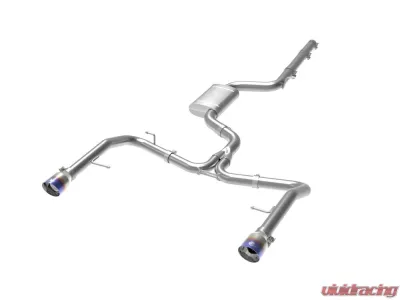 aFe Power Mach Force-XP Stainless Catback Exhaust System w/ Blue Flame Tips Volkswagen Jetta GLI L4 2.0L 2019-2020 - 49-36432-L