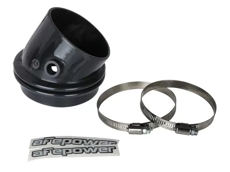 aFe Power Magnum FORCE Cold Air Intake System Spare Parts Kit (4-3/8" ID to 3-7/8" x 30 Deg.) Elbow Reducing Coupler - Black - 59-00123