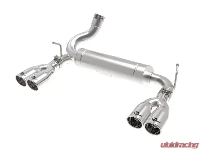 aFe Power Vulcan Series 2-1/2" 304 Stainless Steel Axle-Back Exhaust System Polished Jeep Wrangler (JK) 2007-2018 - 49-38086-P