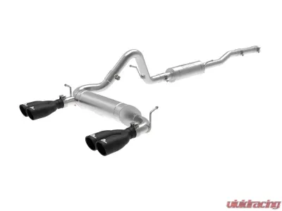 aFe Power Vulcan Series 2-1/2" 304 Stainless Steel Catback Exhaust System Black Jeep Wrangler (JK) 2007-2018 - 49-38087-B