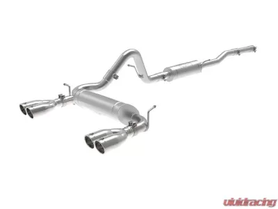 aFe Power Vulcan Series 2-1/2" 304 Stainless Steel Catback Exhaust System Polished Jeep Wrangler (JK) 2007-2018 - 49-38087-P