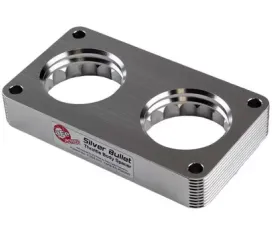 aFe Power Silver Bullet Throttle Body Spacer Silver Ford F-250|F-350 V10 2005-2010