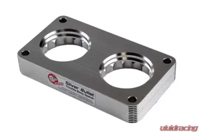 aFe Power Silver Bullet Throttle Body Spacer Silver Ford F-250|F-350 V10 2005-2010 - 46-33023