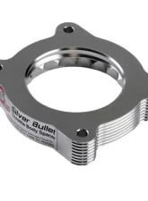 aFe Power Silver Bullet Throttle Body Spacer Silver GMC Sierra 1500 2007-2013                                     - 46-34019 - Image 2