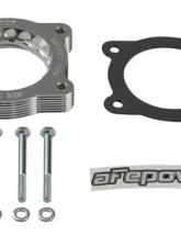 aFe Power Silver Bullet Throttle Body Spacer Silver GMC Sierra 1500 2007-2013                                     - 46-34019 - Image 2