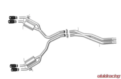 aFe Power Mach Force-Xp 3" to 2-1/2" 304 Stainless Steel Axle-Back Exhaust System Brushed Audi RS5 Coupe 2018-2020 - 49-36427-B