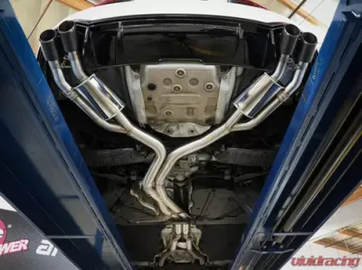 aFe Power Mach Force-Xp 3" to 2-1/2" 304 Stainless Steel Axle-Back Exhaust System Brushed Audi RS5 Coupe 2018-2020 - 49-36427-B