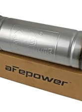AFE Power Mach Force-XP 2.5" Stainless Steel Muffler, Center Inlet/Outlet, 14" Body Length                                     - 49M30045 - Image 4
