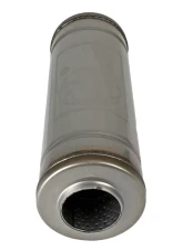 AFE Power Mach Force-XP 2.5" Stainless Steel Muffler, Center Inlet/Outlet, 14" Body Length                                     - 49M30045 - Image 3