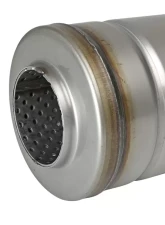 AFE Power Mach Force-XP 2.5" Stainless Steel Muffler, Center Inlet/Outlet, 14" Body Length                                     - 49M30045 - Image 4