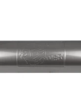 aFe Power Mach Force-XP 2.5" Stainless Steel Muffler, 5" Round x 18" Body, Center/Center                                     - 49M30048 - Image 2