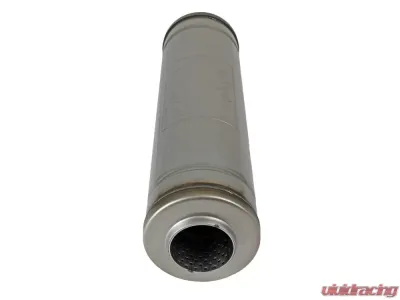 aFe Power Mach Force-XP 2.5" Stainless Steel Muffler, 5" Round x 18" Body, Center/Center - 49M30048
