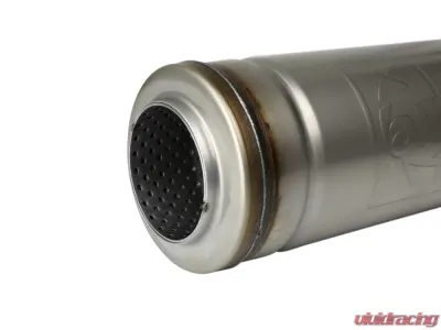 AFE Power Mach Force-XP 3" Stainless Steel Muffler, 3" In/Out Center/Center, 5" Round x 14" Body - 49M30049