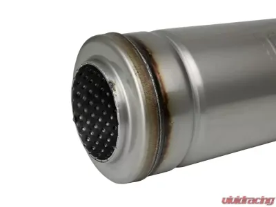 aFe Power Mach Force-XP 3" Stainless Steel Muffler, 304 Steel, 5" Round x 18" Body - 49M30050