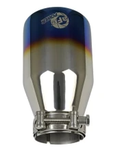 aFe Power Mach Force-XP 2-1/2" 304 Stainless Steel Blue Flame Exhaust Tip                                     - 49T25404-L071 - Image 4