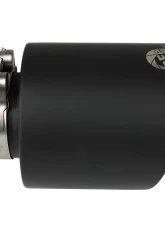 aFe Power Mach Force-XP 2-1/2" 304 Stainless Steel Black Exhaust Tip                                     - 49T25454-B072 - Image 2