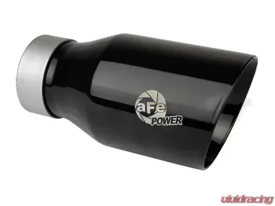aFe Power Mach Force-XP 3" 304 Stainless Black Exhaust Tip - 49T30454-B093