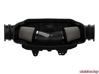 aFe Power Track Series Carbon Fiber Cold Air Intake System w/ Pro DRY S Filters Chevrolet Corvette C8 V8 6.2L 2020-2024 - 57-10013D
