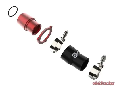 aFe Power Bladerunner Red Turbo Muffler Delete for Audi VW L4 2.0L 2015-2021 - 46-20416-R