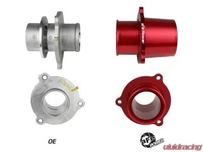 aFe Power Bladerunner Red Turbo Muffler Delete for Audi VW L4 2.0L 2015-2021 - 46-20416-R