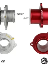 aFe Power BladeRunner Red Turbo Muffler Delete for Audi VW L4 2.0L 2015-2021                                     - 46-20417-R - Image 5