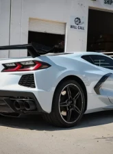 aFe Power Mach Force-XP 304 Stainless Steel Catback Exhaust with Muffler with Black Tips No NPP Chevrolet Corvette C8 8-6.2L 2020-2024                                     - 49-34127-B - Image 2