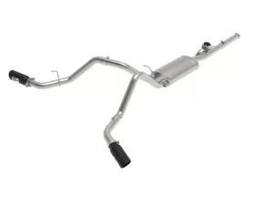 aFe Power Gemini XV Catback Exhaust System With Cut-Out Black GMC Sierra 2009-2018 | Chevrolet Silverado 2009-2018