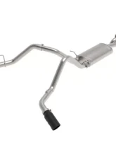 aFe Power Gemini XV Catback Exhaust System With Cut-Out Black GMC Sierra 2009-2018 | Chevrolet Silverado 2009-2018                                     - 49-34133-B - Image 6
