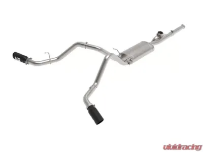 aFe Power Gemini XV Catback Exhaust System With Cut-Out Black GMC Sierra 2009-2018 | Chevrolet Silverado 2009-2018 - 49-34133-B