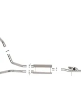 aFe Power Gemini XV Catback Exhaust System With Cut-Out Polished GMC Sierra 2009-2018 | Chevrolet Silverado 2009-2018                                     - 49-34131-P - Image 6