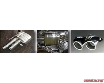 Quicksilver Sport Stainless Steel Rear Section Bentley Continental GT | GTC | Super Sports W12 2004-2017 - BE051S