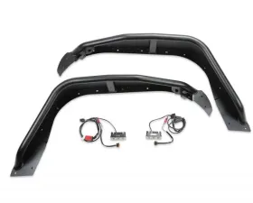 Fabtech Jeep Jl/Jt Tube Fenders Fr Stl Pwdrcoat Blk Texture Jeep