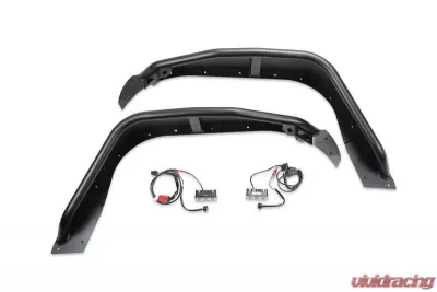 Fabtech Jeep Jl/Jt Tube Fenders Fr Stl Pwdrcoat Blk Texture Jeep - FTS24212