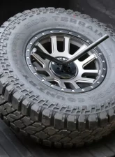 Fabtech Spare Tire Mnt Angled Black                                     - FTT10002BK - Image 2