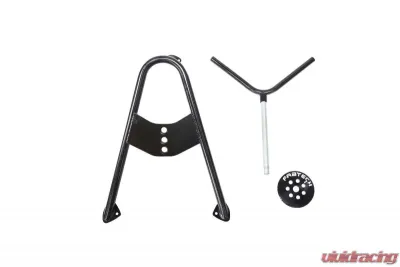 Fabtech Spare Tire Mnt Angled Black - FTT10002BK