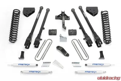 Fabtech 6" 4Link Sys W/Coils & Perf Shks 2008-16 Ford F350/450 4Wd 8 Lug Ford - K2132