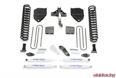 Fabtech 6" Basic Drop Bracket System with Performance Shocks for 17-20 Ford F250/F350 4WD Gas - K2255