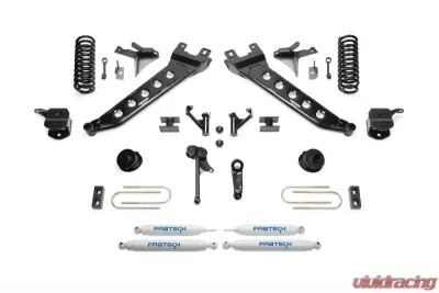 Fabtech 7" Radius Arm Kit W/ Perf Shks 2013-18 Ram 3500 4Wd Ram 3500 2013-2016 - K3147